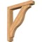 Ekena Millwork Funston Craftsman Smooth Bracket w/ Offset Brace, Western Red Cedar, 5 1/2"W x 34"D x 38"H BKT0604X34X38FST04SWR - alternate 1